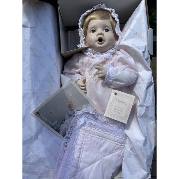 "MELISSA" By Beverly Parker - Hamilton CO. 20" Porcelain BABY Doll New - Picture 13 of 15